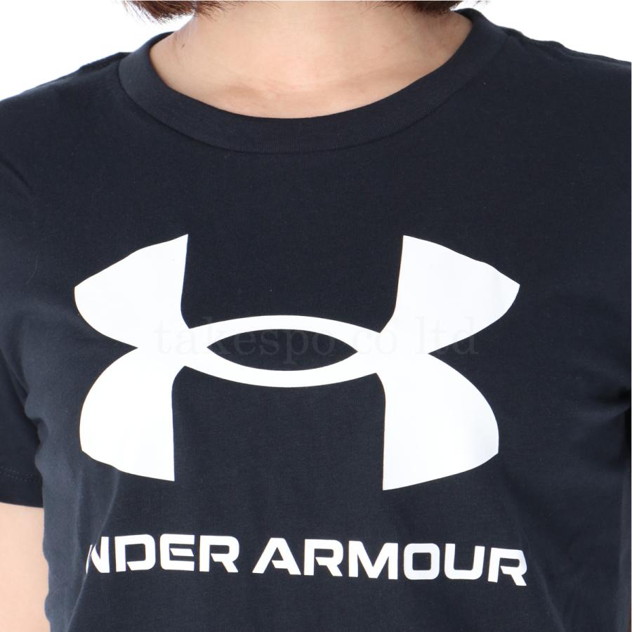 アンダーアーマー Tシャツ レディース 上 UNDER ARMOUR 半袖 ビッグロゴ 吸汗 速乾 1356305 新作｜takespo｜10