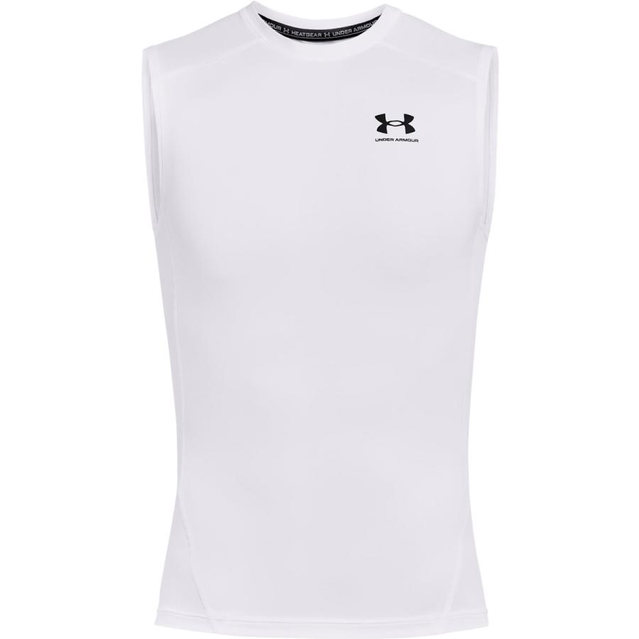 アンダーアーマー コンプレッションシャツ メンズ UNDER ARMOUR ノースリーブ 吸汗 速乾 ストレッチ タンクトップ 抗菌 防臭 ヒートギア 1361522 WHT 新作｜takespo｜05