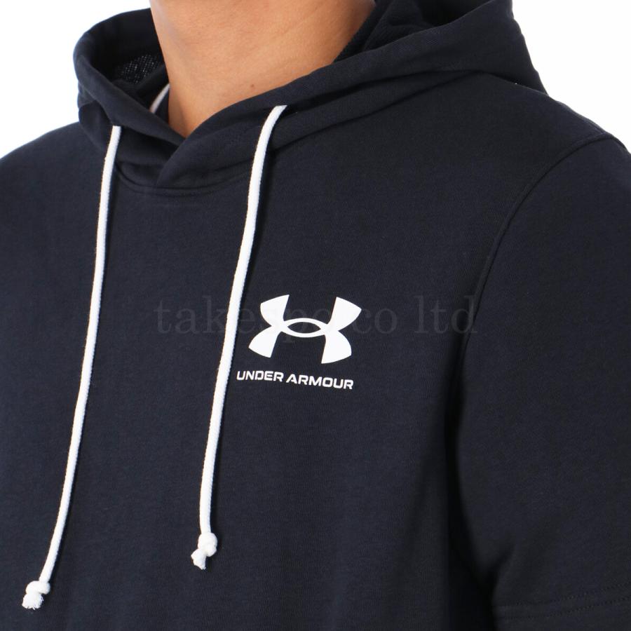 アンダーアーマー スウェット メンズ 上下 UNDER ARMOUR 半袖 パーカー パンツ 3/4パンツ 吸汗 速乾 トレーニングウェア 1370396-1384819 送料無料 新作｜takespo｜10