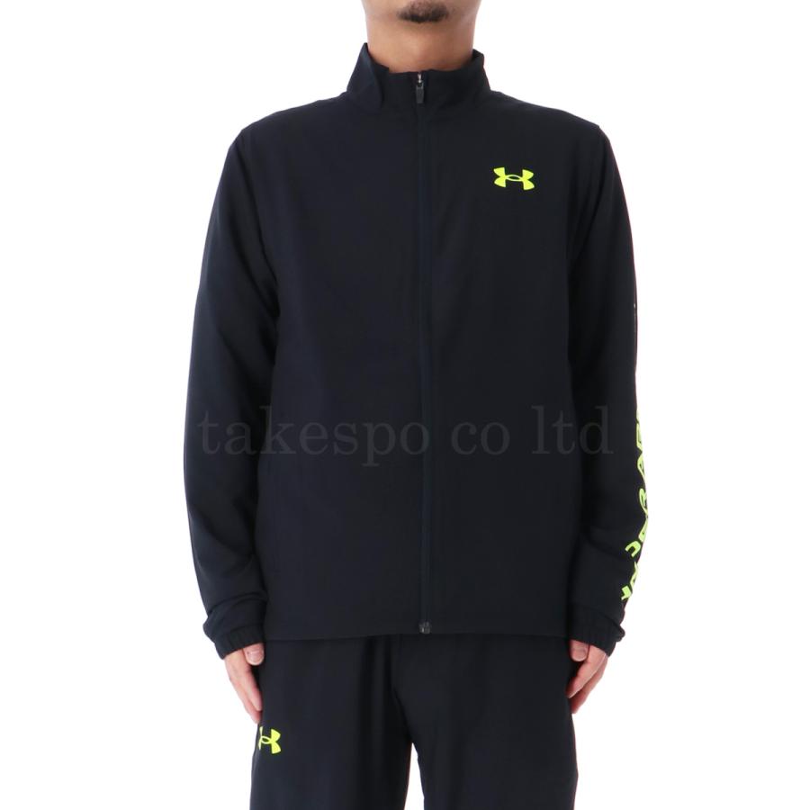 アンダーアーマー クロス薄手 ジャージ メンズ 上下 UNDER ARMOUR ストレッチ サイドロゴ トレーニングウェア 1384815-1384816 送料無料 新作｜takespo｜11