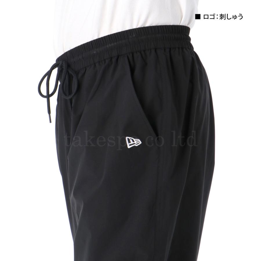 ジャージ 下 メンズ ニューエラ ロングパンツ ウィンドパンツ ウィンド 水陸両用 ストレッチ はっ水 撥水 黒 3Lの画像