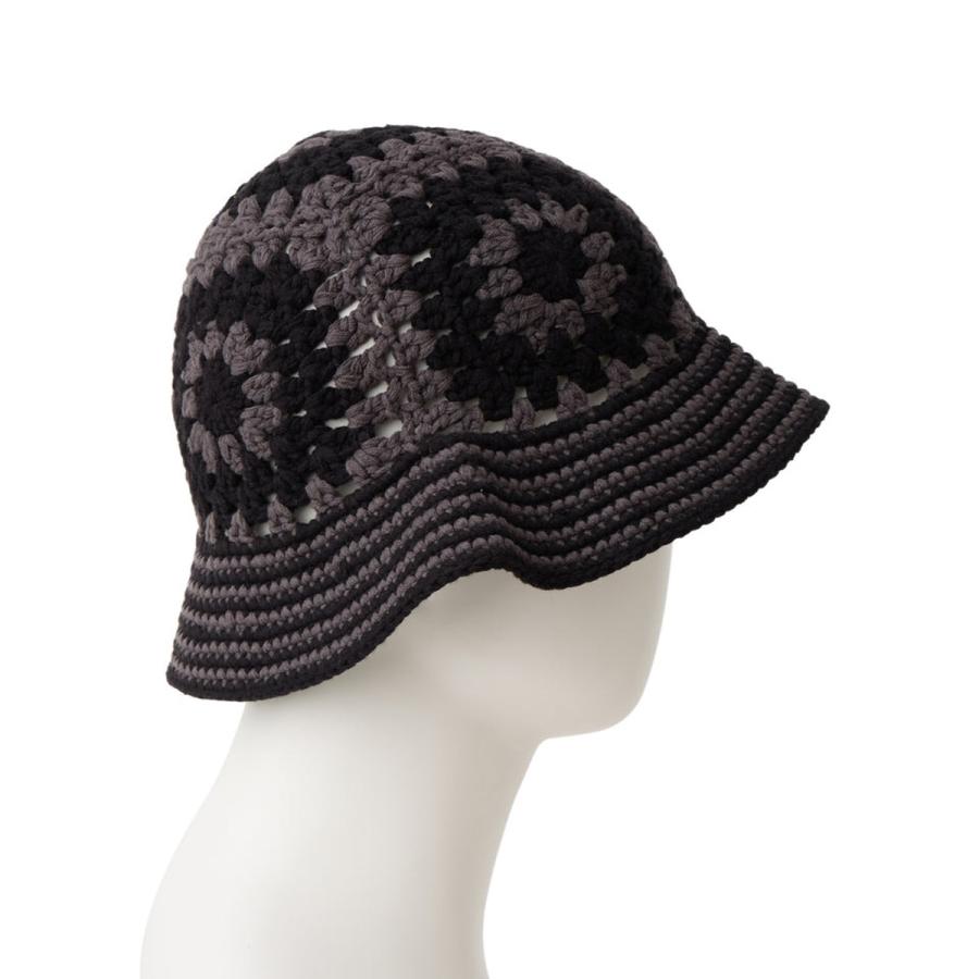 RNA 完売品！タグ付き　新品　インヤン　クロシェハット　ニット帽 E5247 MIXモチーフクロシェHAT(F ブラック): 帽子 - RNA ONLINE STORE