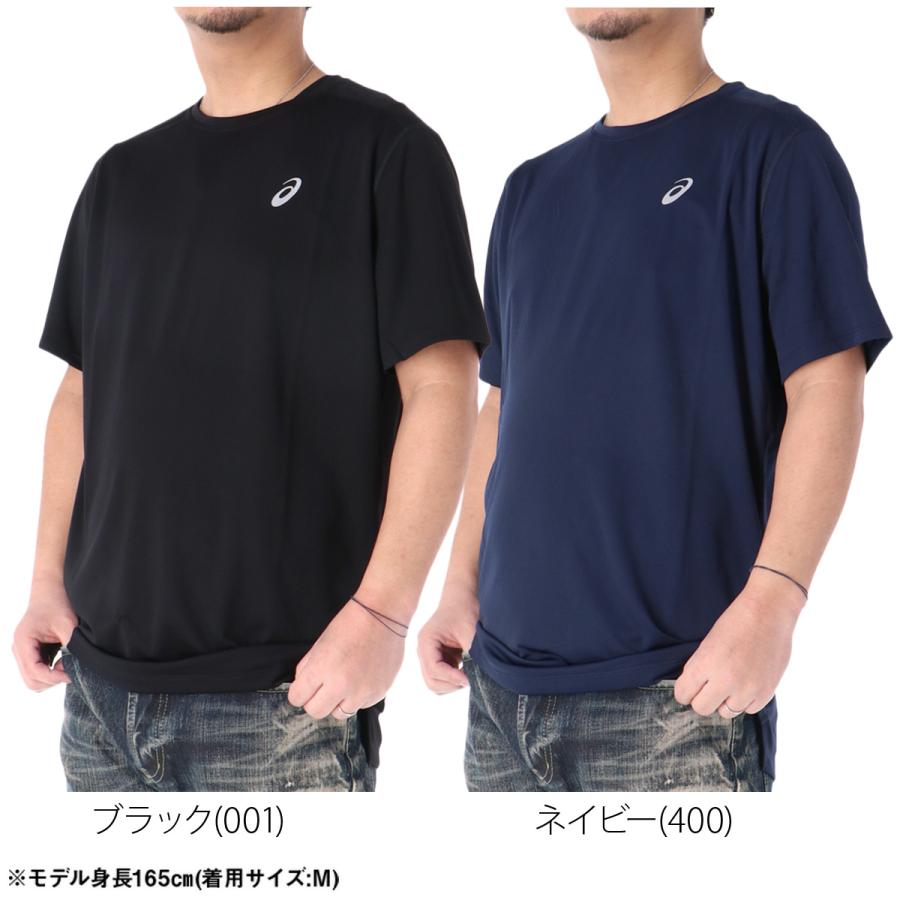 ASICS（アシックス） Tシャツ メンズ 半袖 吸汗 速乾 吸水 ブランド 黒