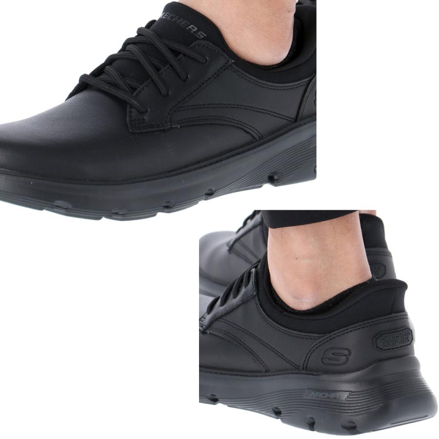 極美品スケッチャーズ27cmスリップインズ レザースニーカー ハンズフリー SKECHERS（スケッチャーズ） スリップインズ メンズ レザー シューズ