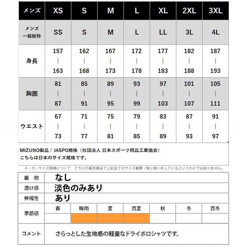 MIZUNO（ミズノ） ポロシャツ メンズ ブランド Mizuno 32MA2176 新作
