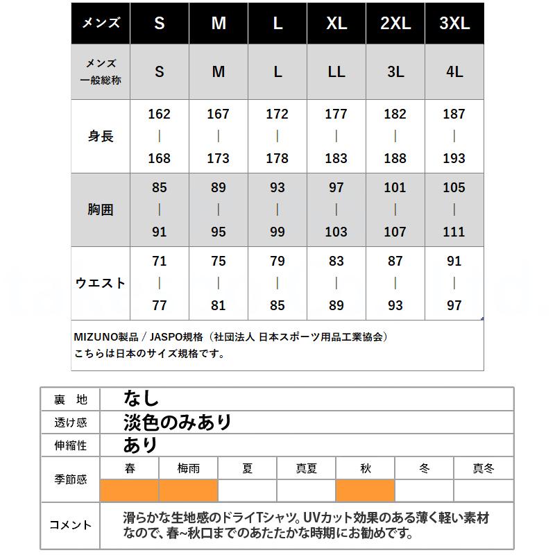 MIZUNO（ミズノ） 長袖Tシャツ メンズ ブランド スポーツ Tシャツ ロン