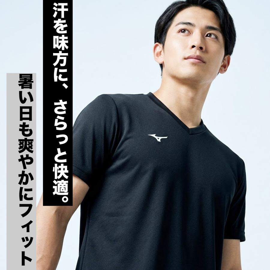 MIZUNO（ミズノ） Tシャツ メンズ 半袖 速乾 スポーツ ブランド 吸汗