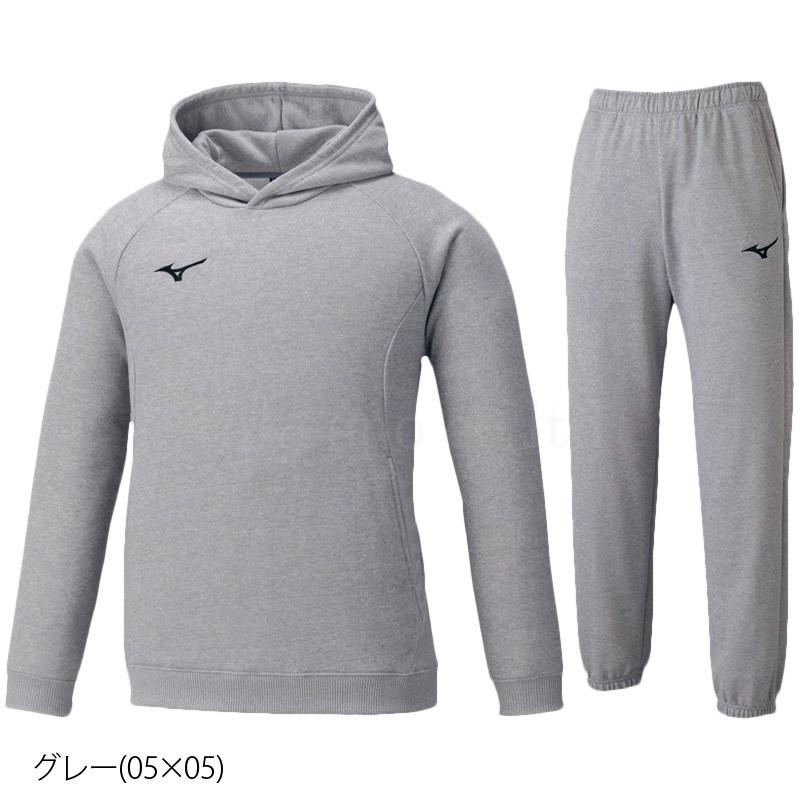 ミズノ スウェット メンズ 上下 セットアップ 冬 Mizuno トレーニングウェア 32MC0176-32MD0175 送料無料 フード付き プルオーバー