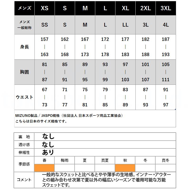 ミズノ スウェット メンズ 上下 Mizuno トレーナー クルーネック チーム トレーニングウェア 32MCA175-32MDA175 送料無料 新作｜takespo｜18