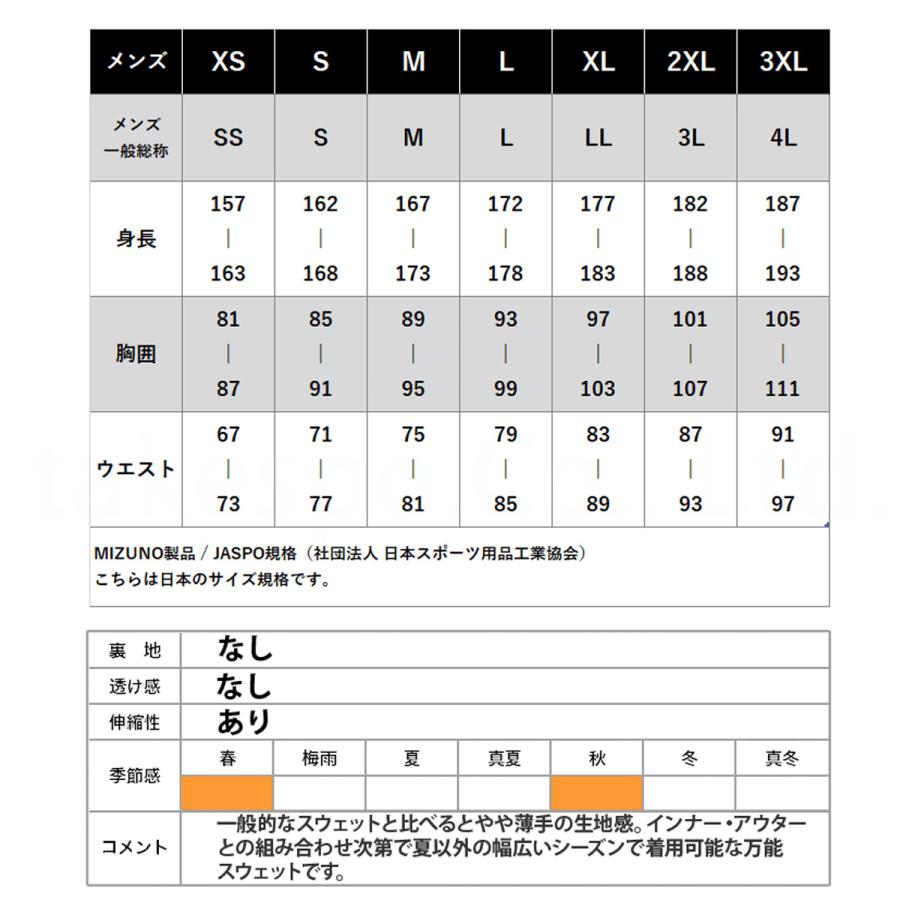 MIZUNO（ミズノ） ジャケット メンズ スウェット アウター ブランド