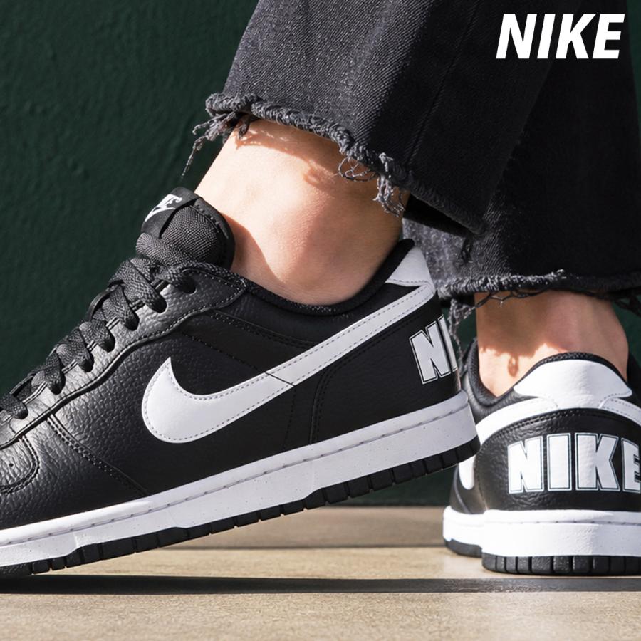 美品⭐︎Nike おしゃれ　ブラック スニーカー NIKE（ナイキ） スニーカー メンズ レザー ブランド ビッグナイキ