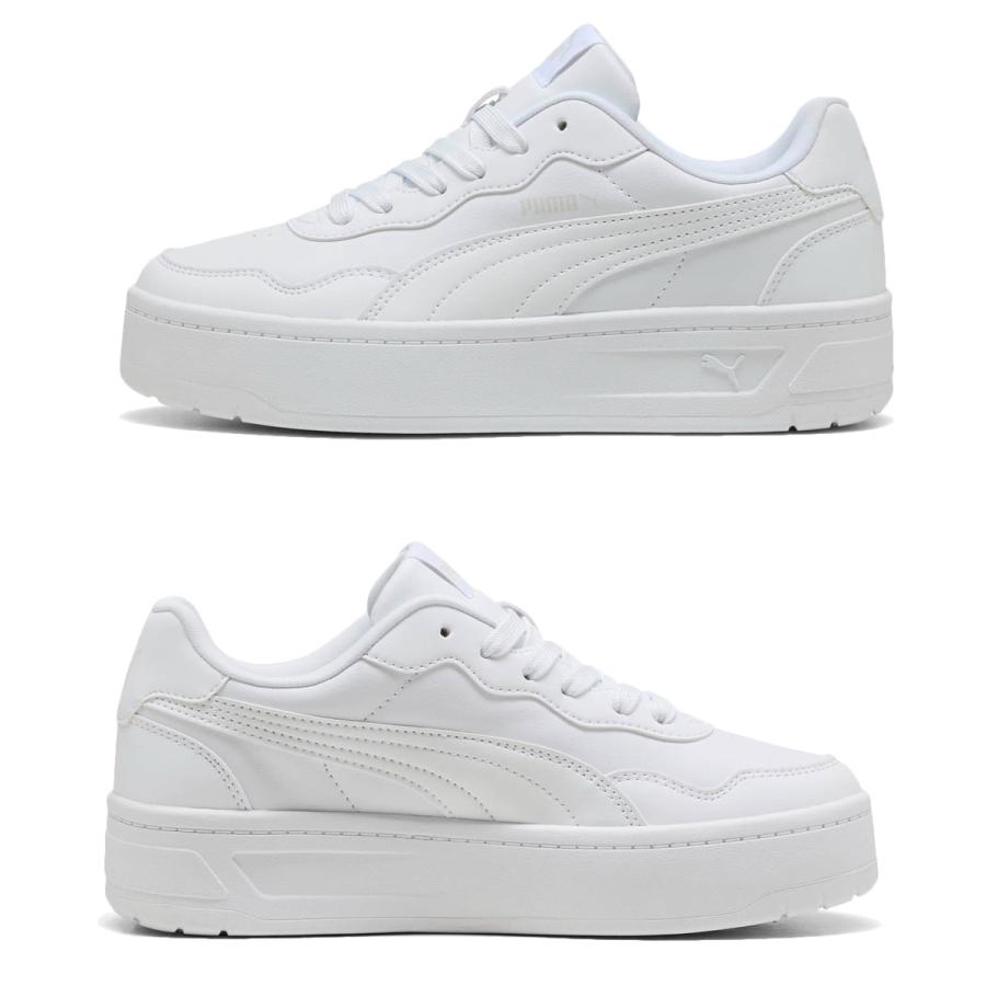 PUMA（プーマ） スニーカー レディース カジュアル 白 レザー 合皮