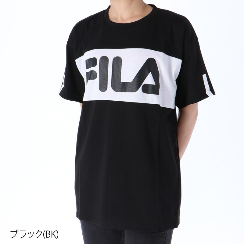 フィラ Tシャツ レディース 上 FILA 半袖 ビッグロゴ UVカット オーバーサイズ 419600 アウトレット｜takespo｜06