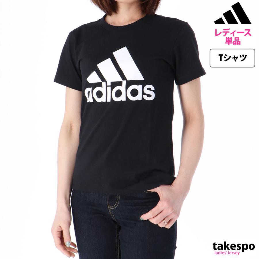 アディダス Tシャツ レディース 上 adidas 半袖 ビッグロゴ コットン ESS エッセンシャルズ 46361 新作｜takespo｜05