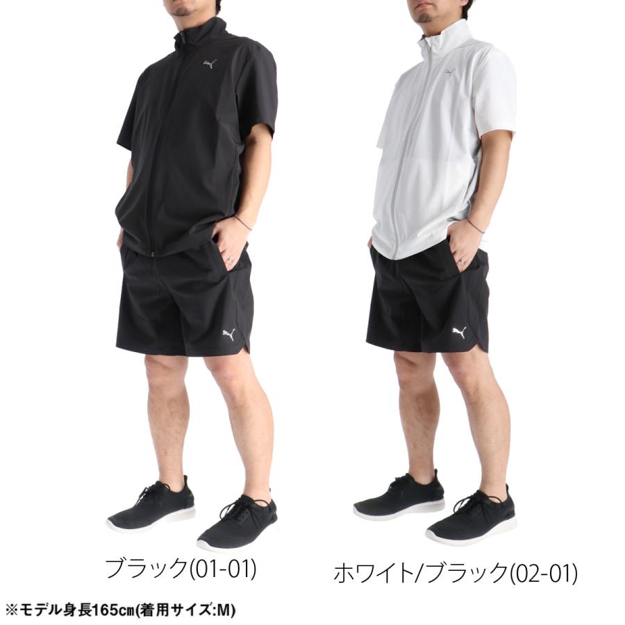 PUMA（プーマ） 薄手 ジャージ 上下 メンズ セットアップ 半袖 ハーフ