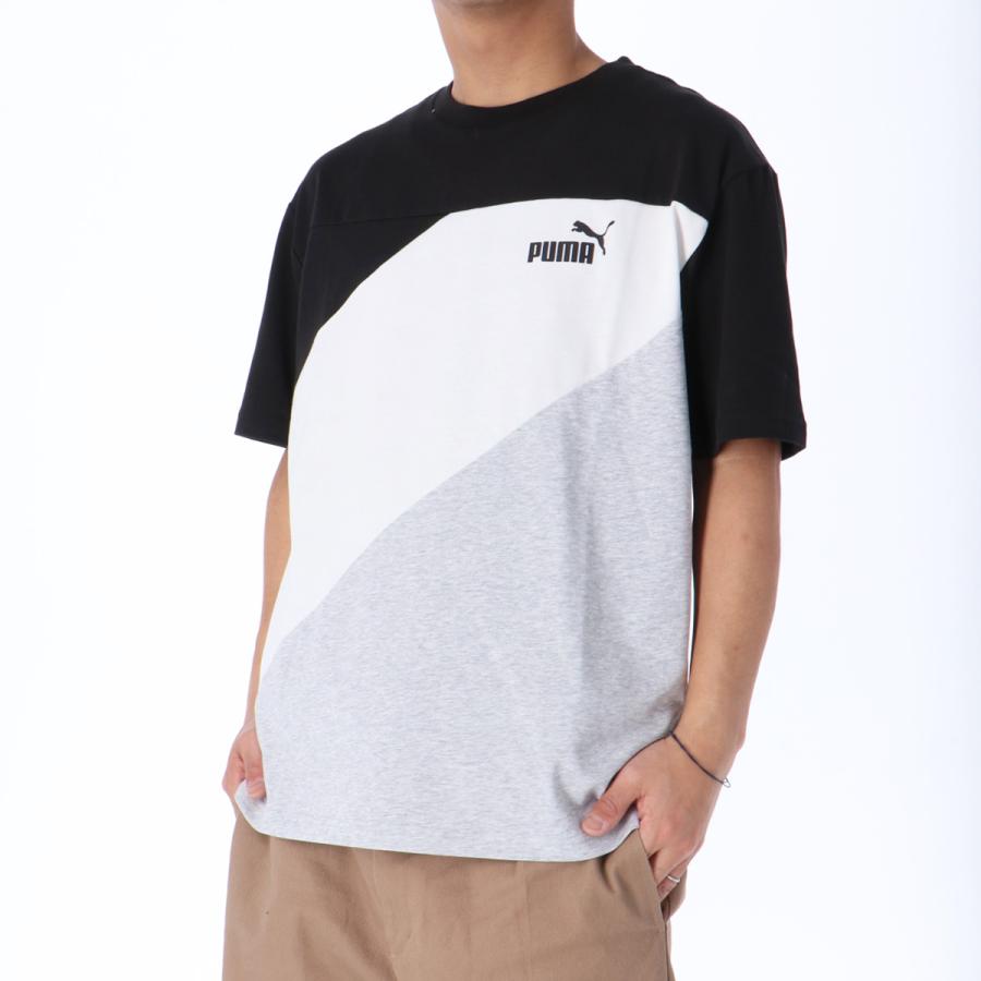 プーマ Tシャツ メンズ 上 PUMA 半袖 吸汗 速乾 ドライ UVカット MIX CLOTH 681074 新作｜takespo｜09