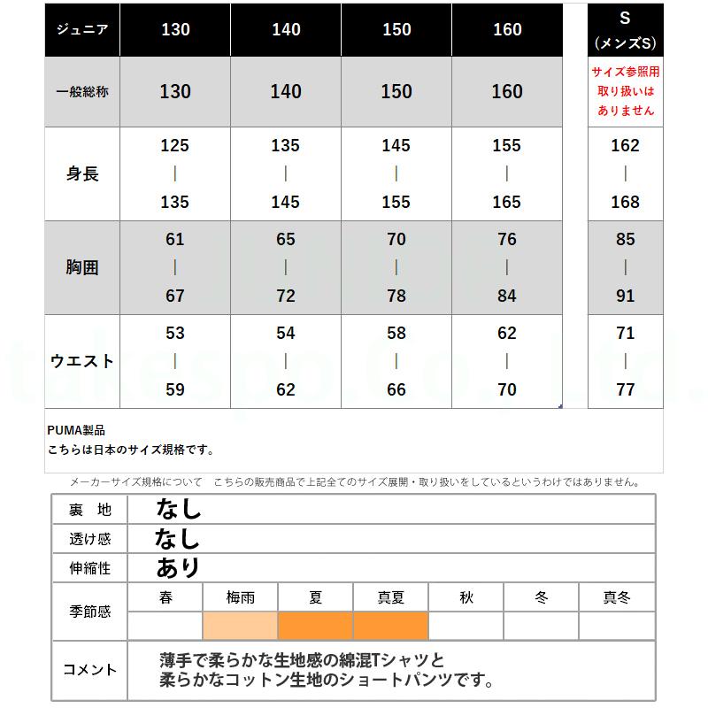 PUMA（プーマ） Tシャツ ハーフパンツ 上下 ジュニア セットアップ