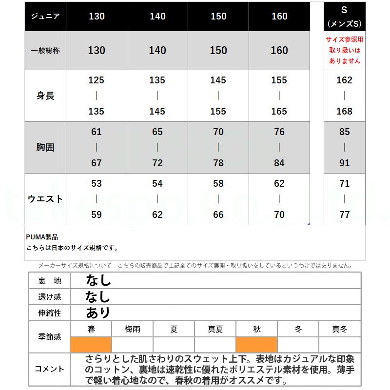 PUMA（プーマ） スウェット 上下 ジュニア セットアップ ブランド