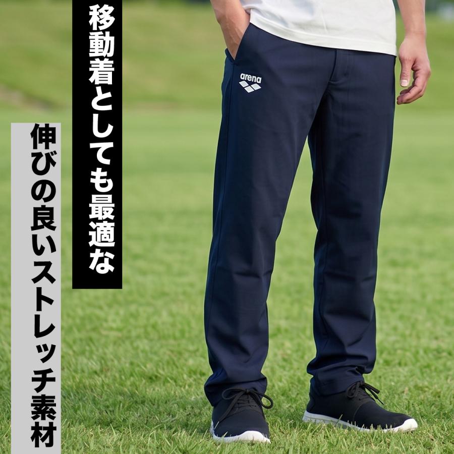 arena アリーナ　新品タグ付き　スポーツパンツ　紺 アリーナ（arena） ジャージ 下 メンズ ロングパンツ 招集所持ち込み可