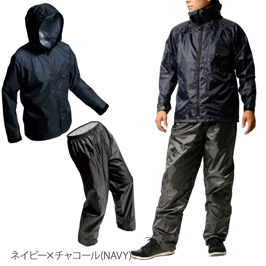 Makku（マック） レインウェア 上下 カッパ 雨具 セットアップ