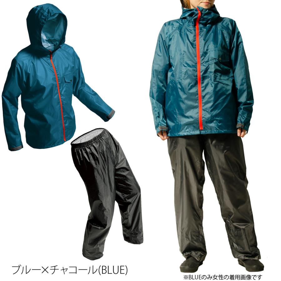 Makku（マック） レインウェア 上下 カッパ 雨具 セットアップ
