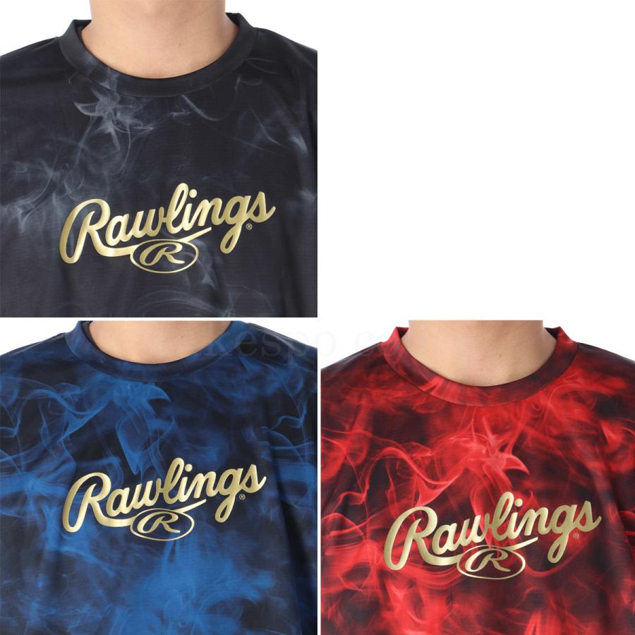 ローリングス Tシャツ メンズ 上 Rawlings 半袖 野球 ベースボール グラフィック AST14S02 新作｜takespo｜11