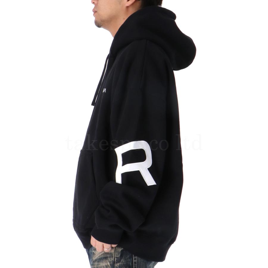 【匿名配送】 RVCA ルーカ　パーカー　裏起毛　黒　ブラック　Sサイズ RVCA（ルーカ） パーカー メンズ スウェット ブランド フード付き