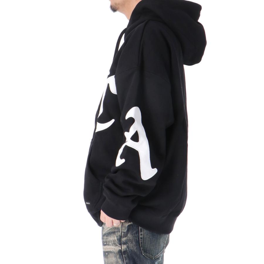 renoma ブラックスウェットジャケット フード付きL RVCA（ルーカ） ジャケット メンズ スウェット アウター ブランド