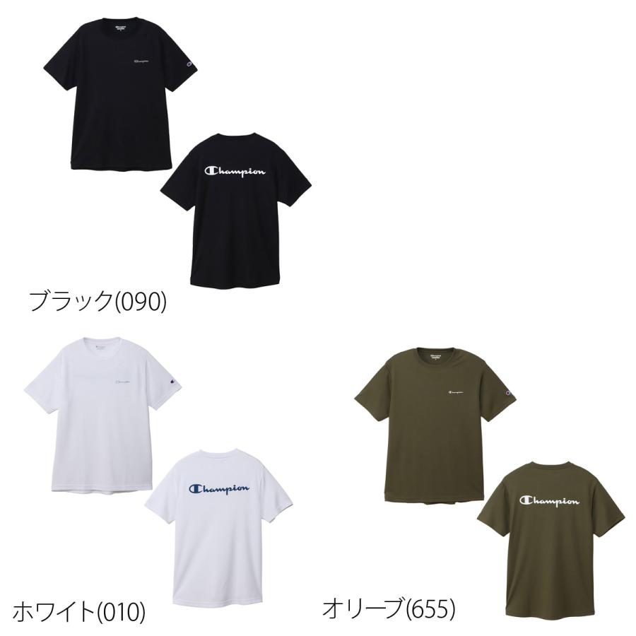 Champion 速乾 ショートスリーブモックネックシャツ、ショートパンツセット Champion（チャンピオン） Tシャツ メンズ 半袖 吸汗 速乾 吸水
