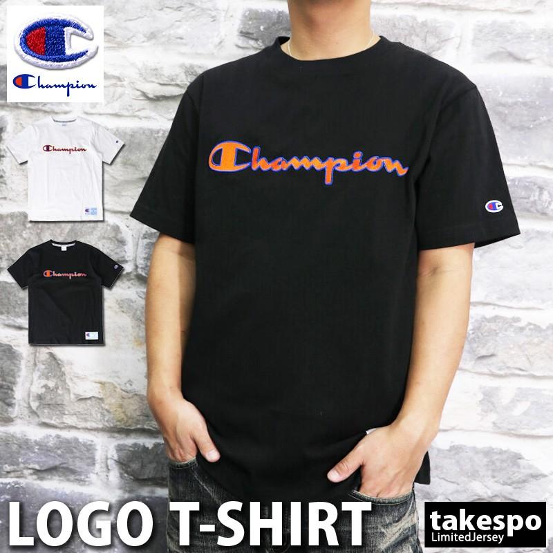 チャンピオン Tシャツ メンズ 上 Champion 半袖 ビッグロゴ 綿100% C3Q301｜takespo