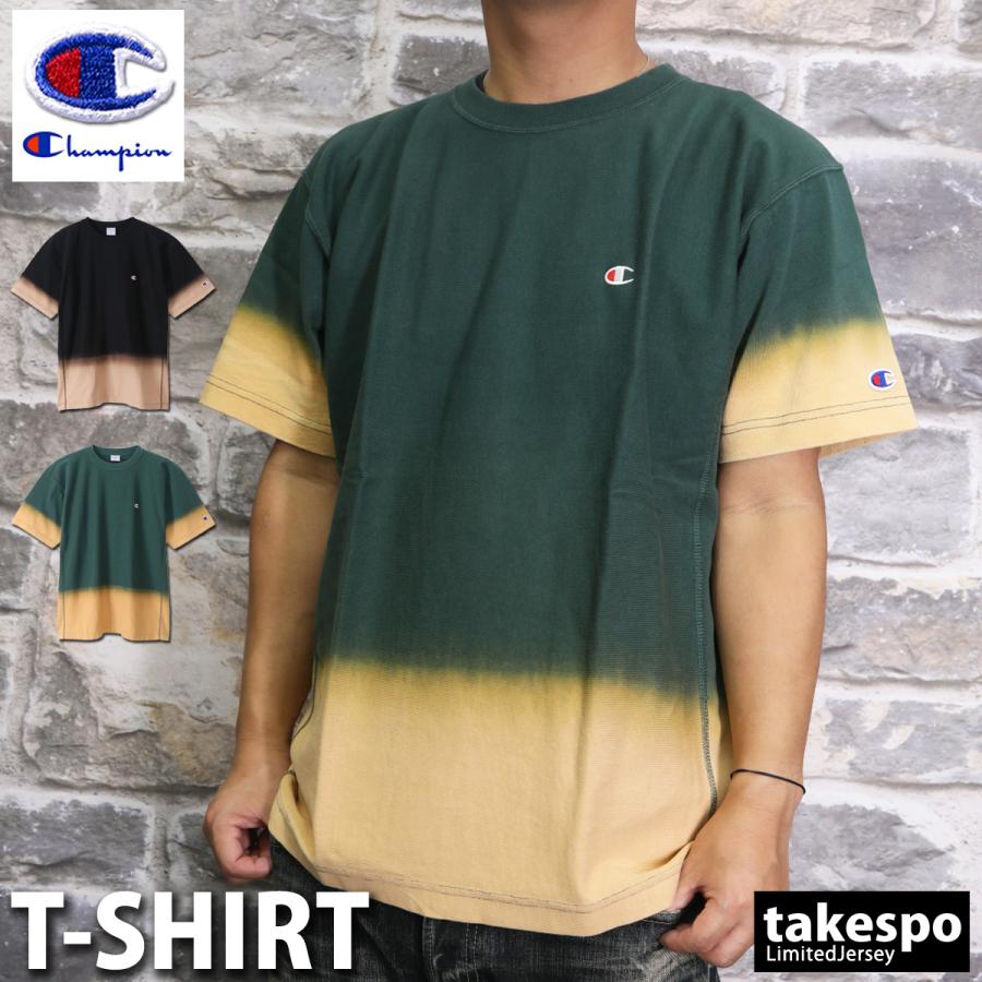 チャンピオン Tシャツ メンズ 上 Champion 半袖 ダイダイ染め REVERSE WEAVE C3T332 アウトレット 半額｜takespo