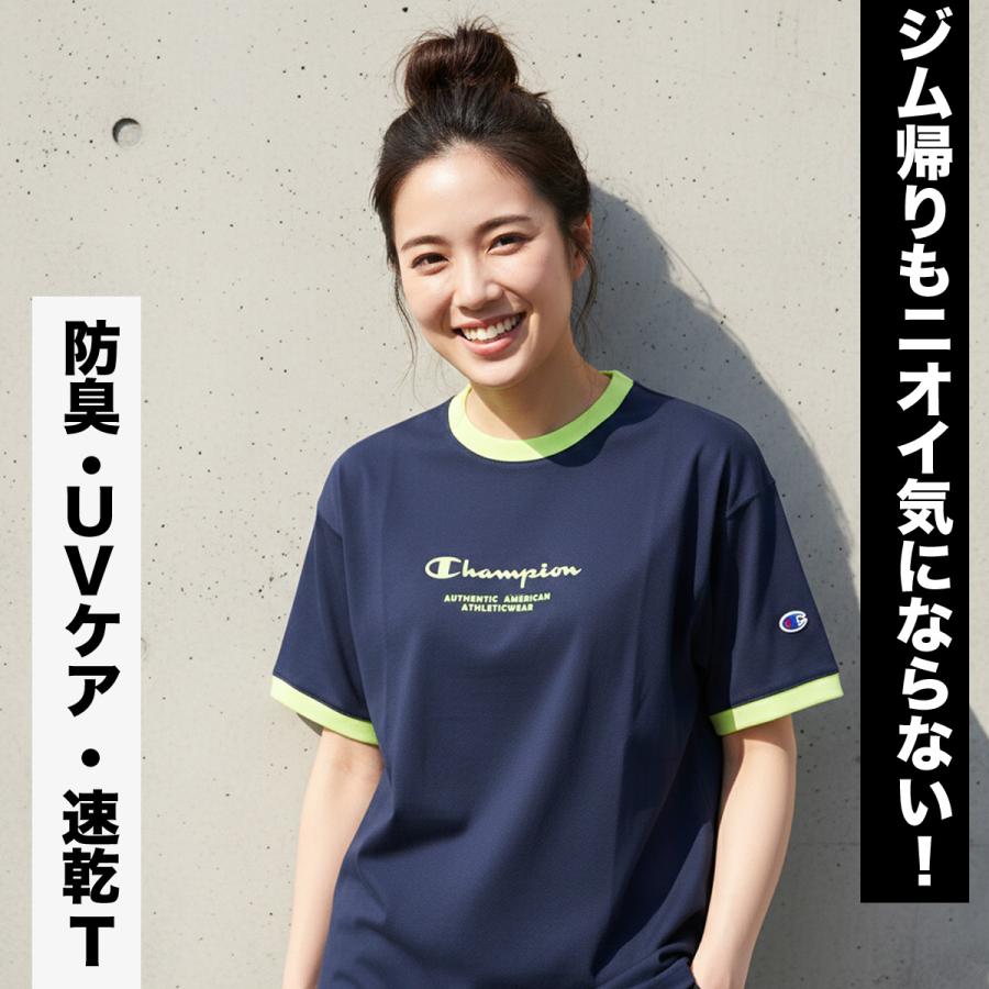 Champion（チャンピオン） Tシャツ レディース 半袖 速乾 スポーツ