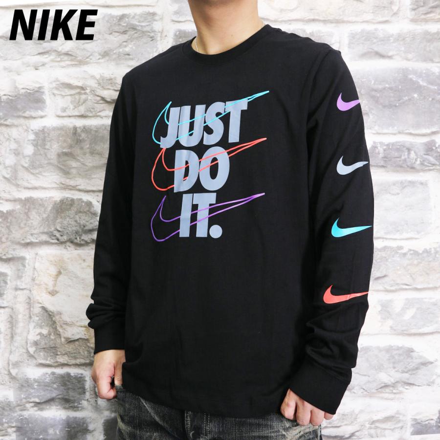 ナイキ 長袖tシャツ メンズ 上 Nike ビッグロゴ ロンt 長袖 Just Do It Db61 Blk 送料無料 アウトレット Sale セール 限定ジャージのタケスポ 通販 Paypayモール
