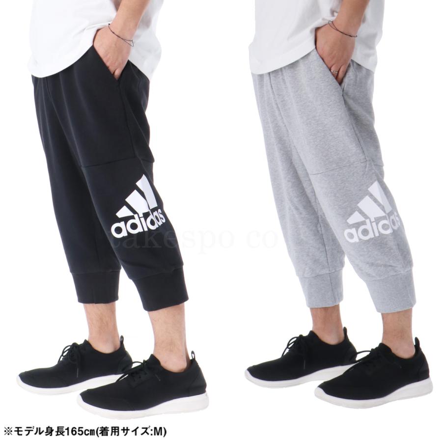 アディダス 3/4パンツ メンズ 下 adidas スウェットパンツ ビッグロゴ 7分丈 クロップドパンツ 裏毛 エッセンシャルズ ECQ60 新作｜takespo｜07