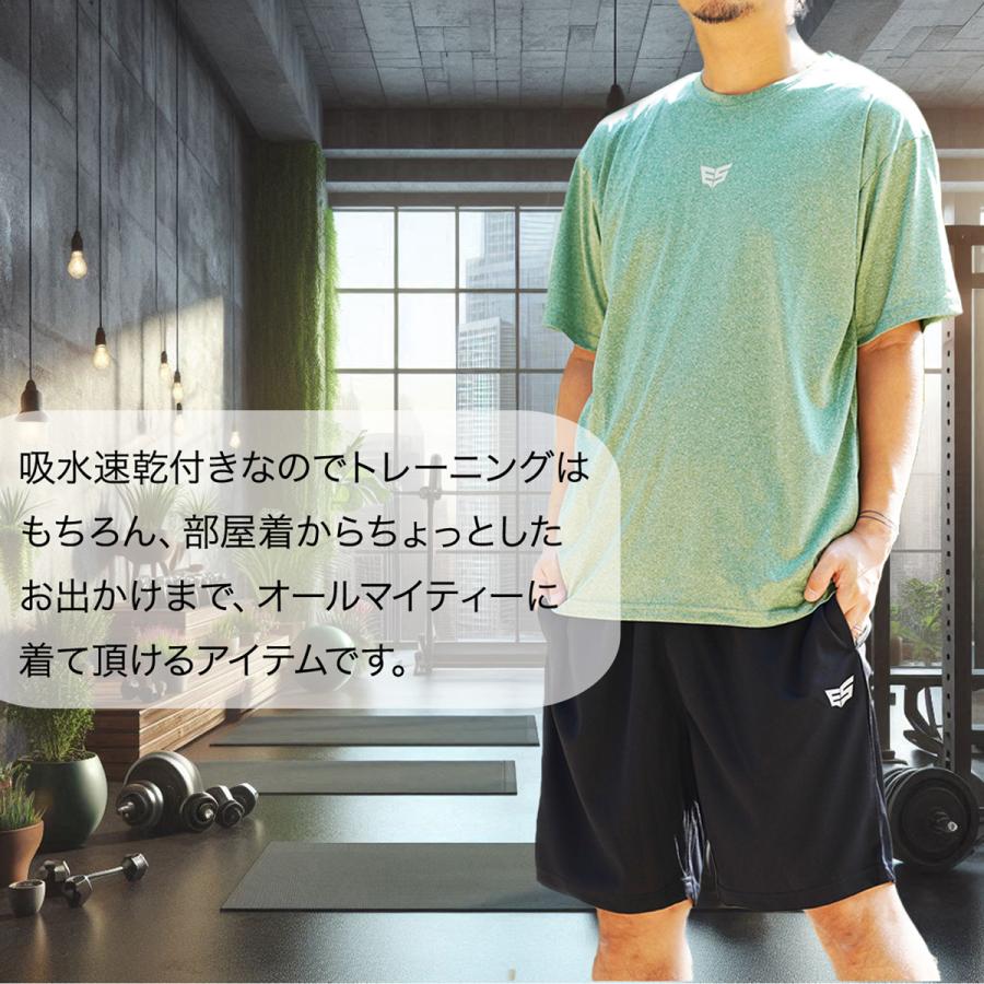 Tシャツ ハーフパンツ 上下 メンズ セットアップ 半袖 吸汗 速乾 スポーツ ブランド エスラッド ESM541 半袖グラフィック 3L | ESLAD | 18