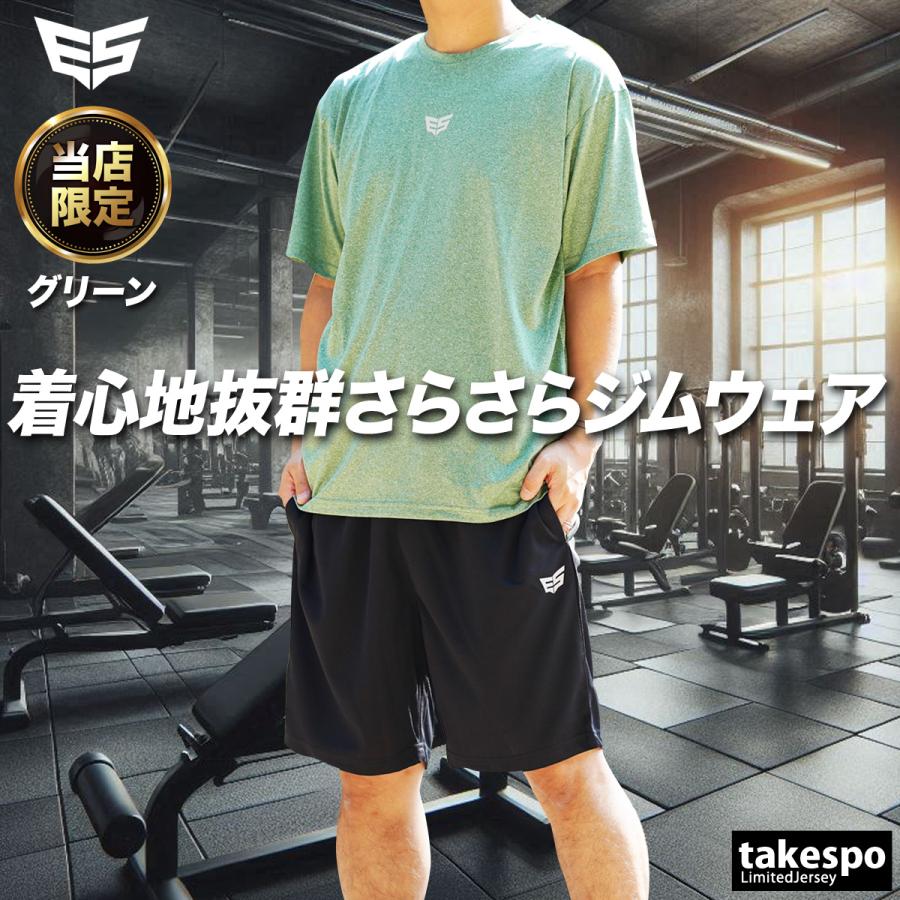 Tシャツ ハーフパンツ 上下 メンズ セットアップ 半袖 吸汗 速乾 スポーツ ブランド エスラッド ESM541 半袖グラフィック 3L | ESLAD | 11