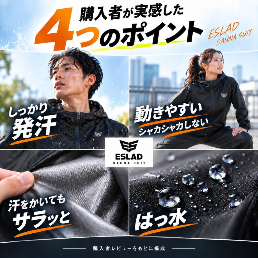 サウナスーツ メンズ 上下 セットアップ エスラッド 送料無料 ブランド