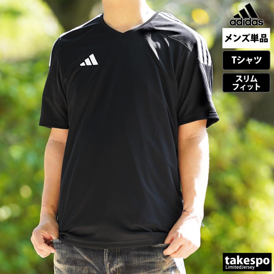 アディダス Tシャツ メンズ 上 adidas 半袖 3ストライプス プラクティスシャツ サッカー フットサル サイドライン 吸汗 速乾 TIRO 23 ETX37 新作｜takespo｜08