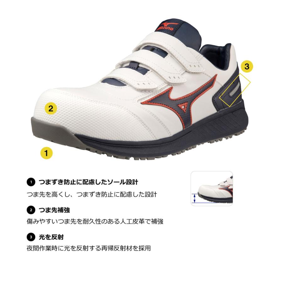 MIZUNO（ミズノ） 安全靴 オールマイティ SU 22 L 足幅 幅広 3E