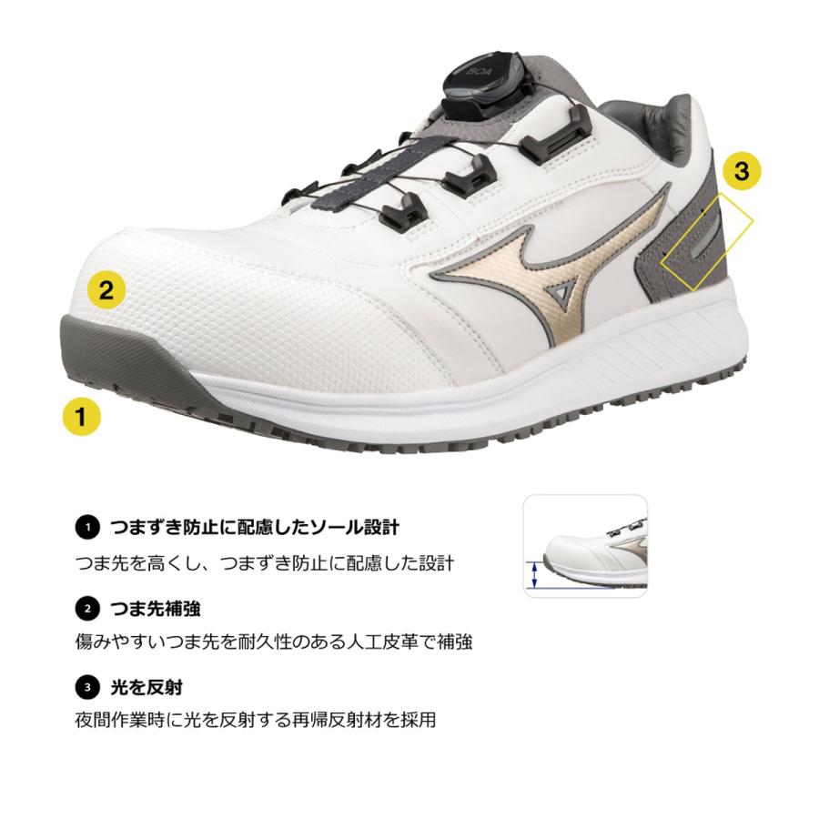 MIZUNO（ミズノ） 安全靴 オールマイティ SU 51 L BOA ワークシューズ