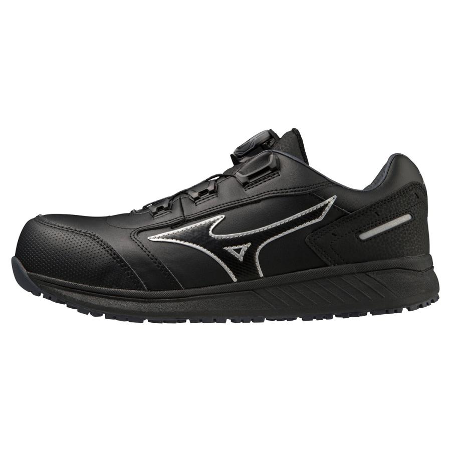 安全靴SU51Lミズノ黒26.5cmBOAダイヤル2週間使用済 MIZUNO（ミズノ） 安全靴 オールマイティ SU 51 L BOA ワークシューズ