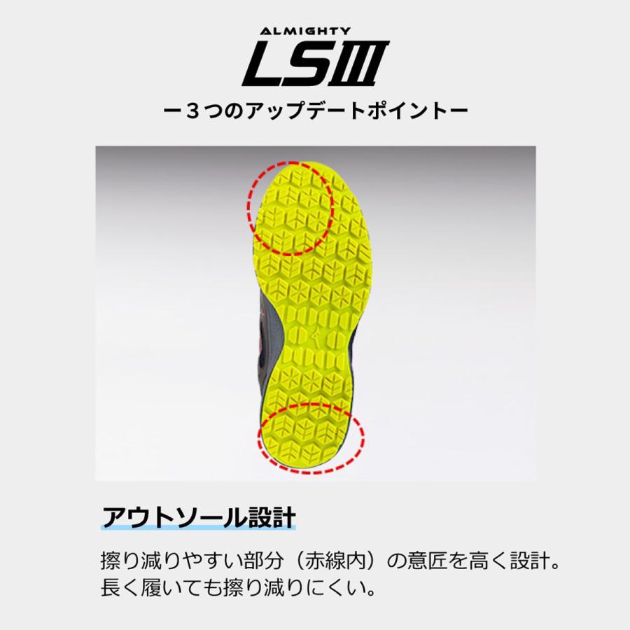 MIZUNO（ミズノ） 安全靴 オールマイティLSIII 53L BOA プッシュプル式