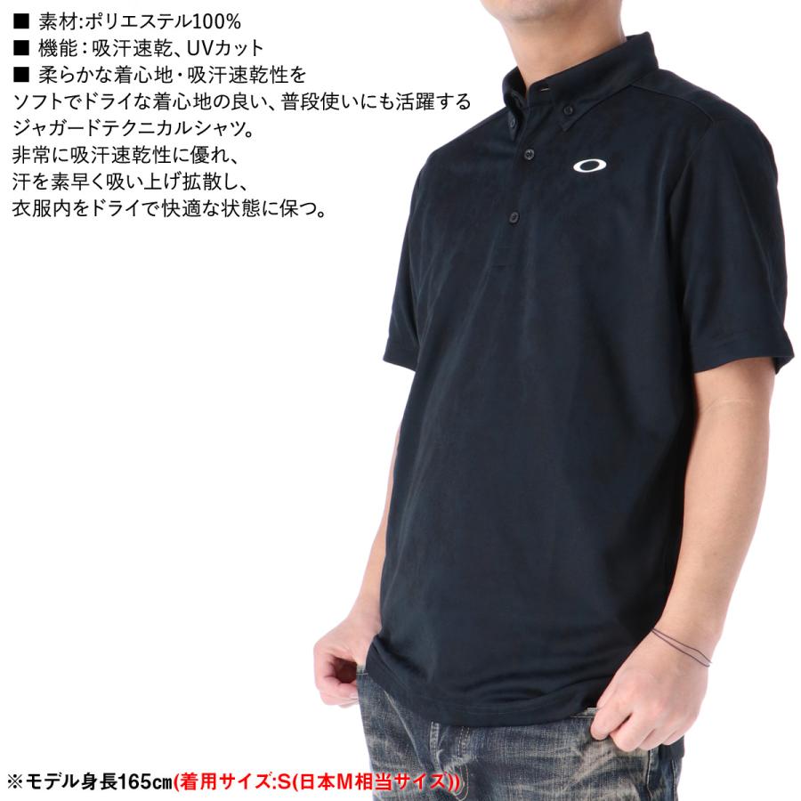 オークリー ポロシャツ メンズ 上 OAKLEY 吸汗 速乾 ドライ ジャガード