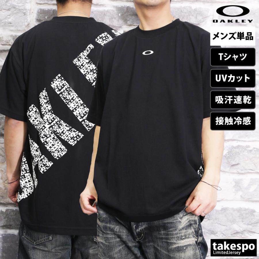 オークリー Tシャツ メンズ 上 OAKLEY 半袖 吸汗 速乾 ストレッチ 接触冷感 UVカット FOA406346 新作｜takespo｜06