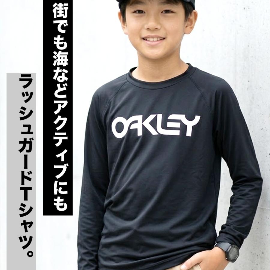 OAKLEY（オークリー） ロンT 長袖Tシャツ キッズ ドライ 速乾 スポーツ