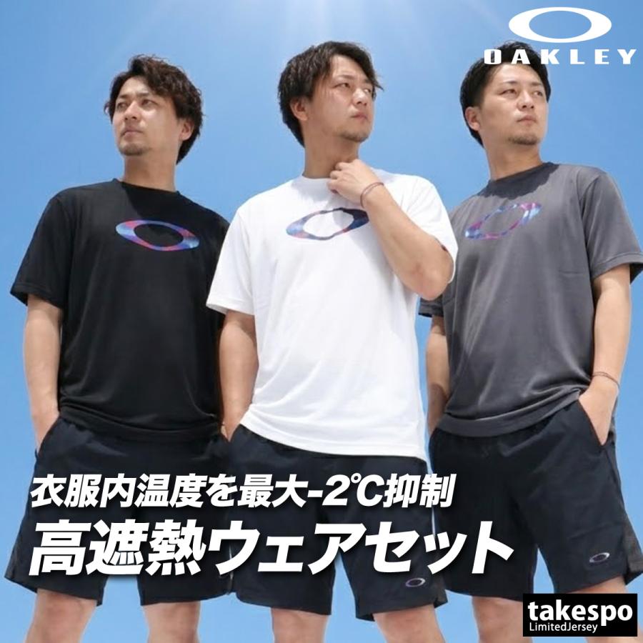 新品　オークリー Tシャツ ハーフパンツ 上下 メンズ セットアップ XXL OAKLEY（オークリー） 送料無料 Tシャツ ハーフパンツ 上下
