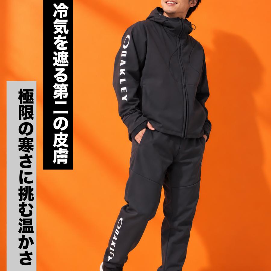 OAKLEY オークリー　ウィンドブレーカー 上下　ブラック　黒　L OAKLEY（オークリー） 送料無料 ウインドブレーカー 上下 セットアップ