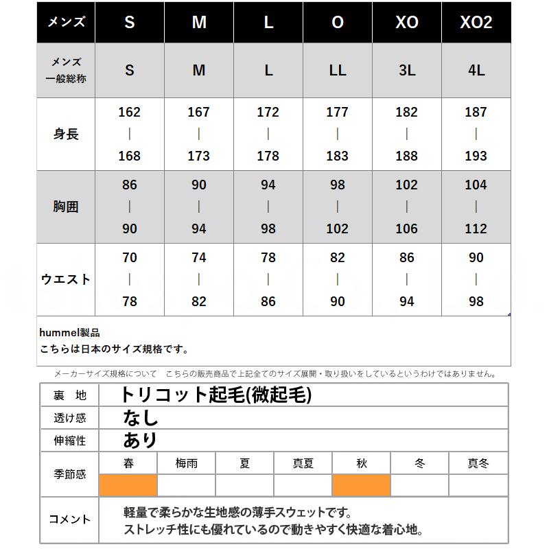 ヒュンメル スウェット メンズ 上下 スエット hummel パーカー パンツ フルジップ 吸水 吸汗 速乾 ストレッチ トレーニングウェア HAP8270-HAP8270P SALE セール｜takespo｜20