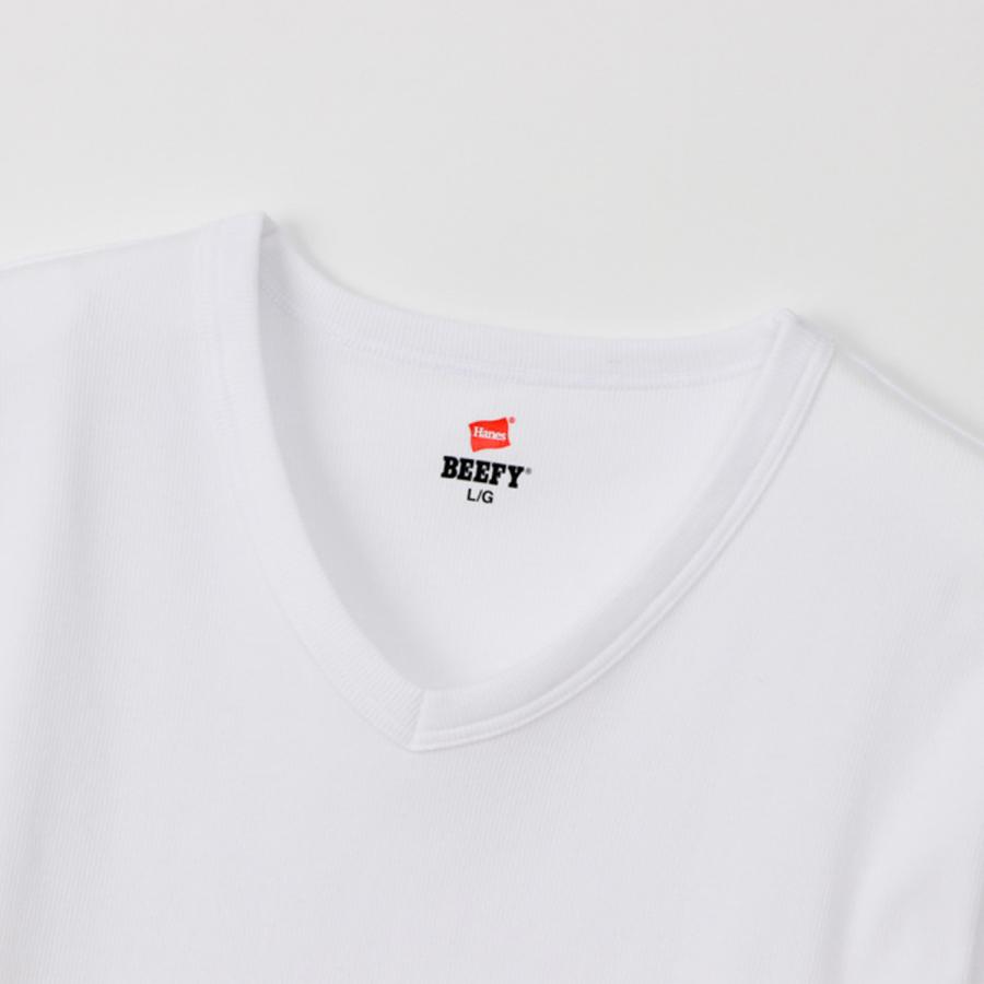 ヘインズ Tシャツ メンズ 上 Hanes 半袖 パッケージ入り 1枚入り リブTシャツ BEEFY ビーフィー HM1T102｜takespo｜13