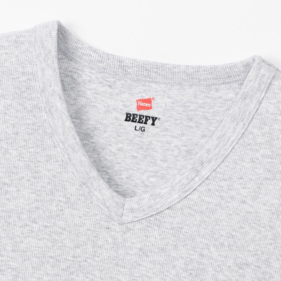 ヘインズ Tシャツ メンズ 上 Hanes 半袖 パッケージ入り 1枚入り リブTシャツ BEEFY ビーフィー HM1T102｜takespo｜15